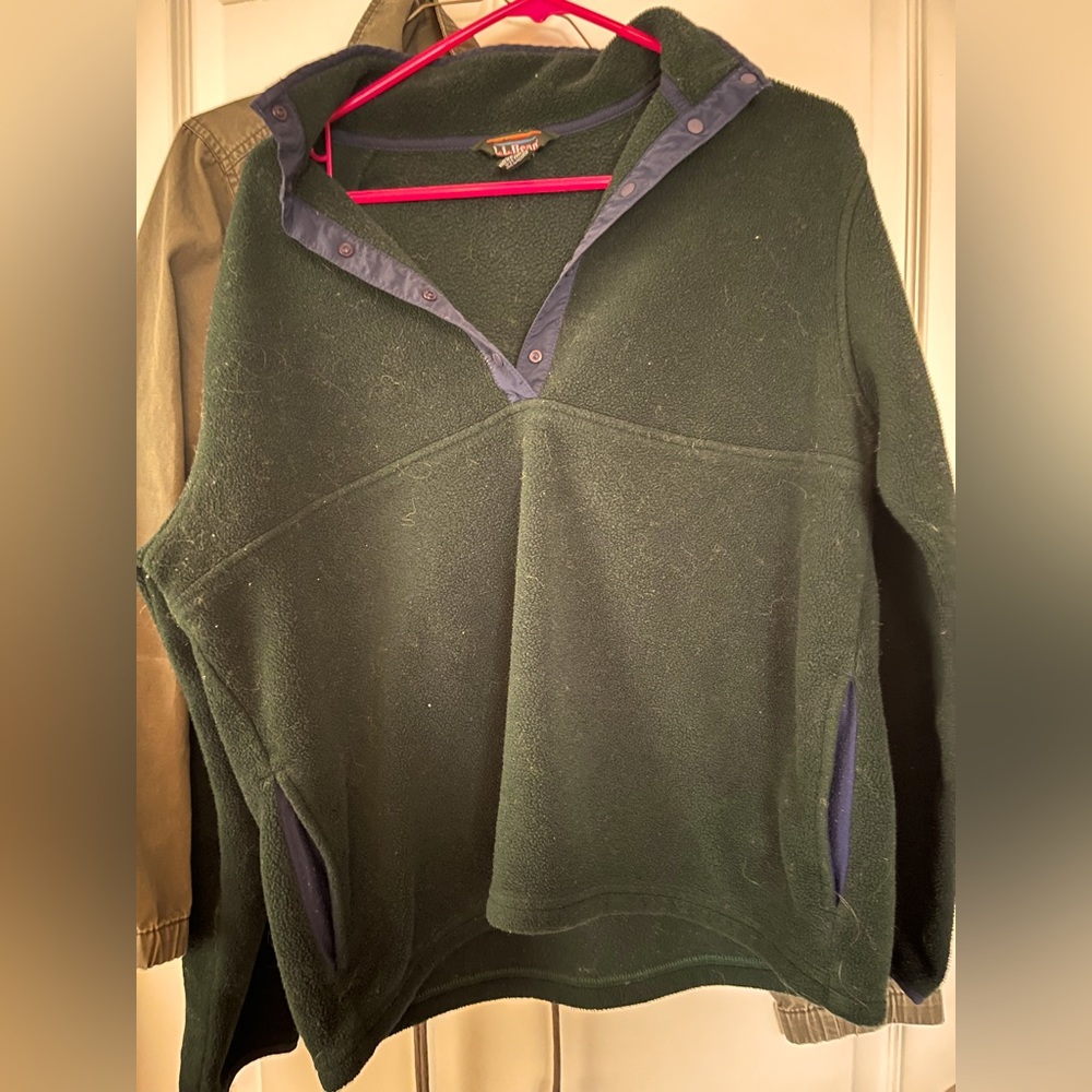 Lands’ End fleece pullover